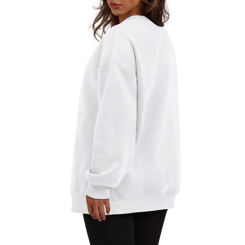 VEZFAA Moda dame ocazional primăvară toamnă imprimeu culoare uni cu mânecă lungă cu decolteu O bluze și cămăși