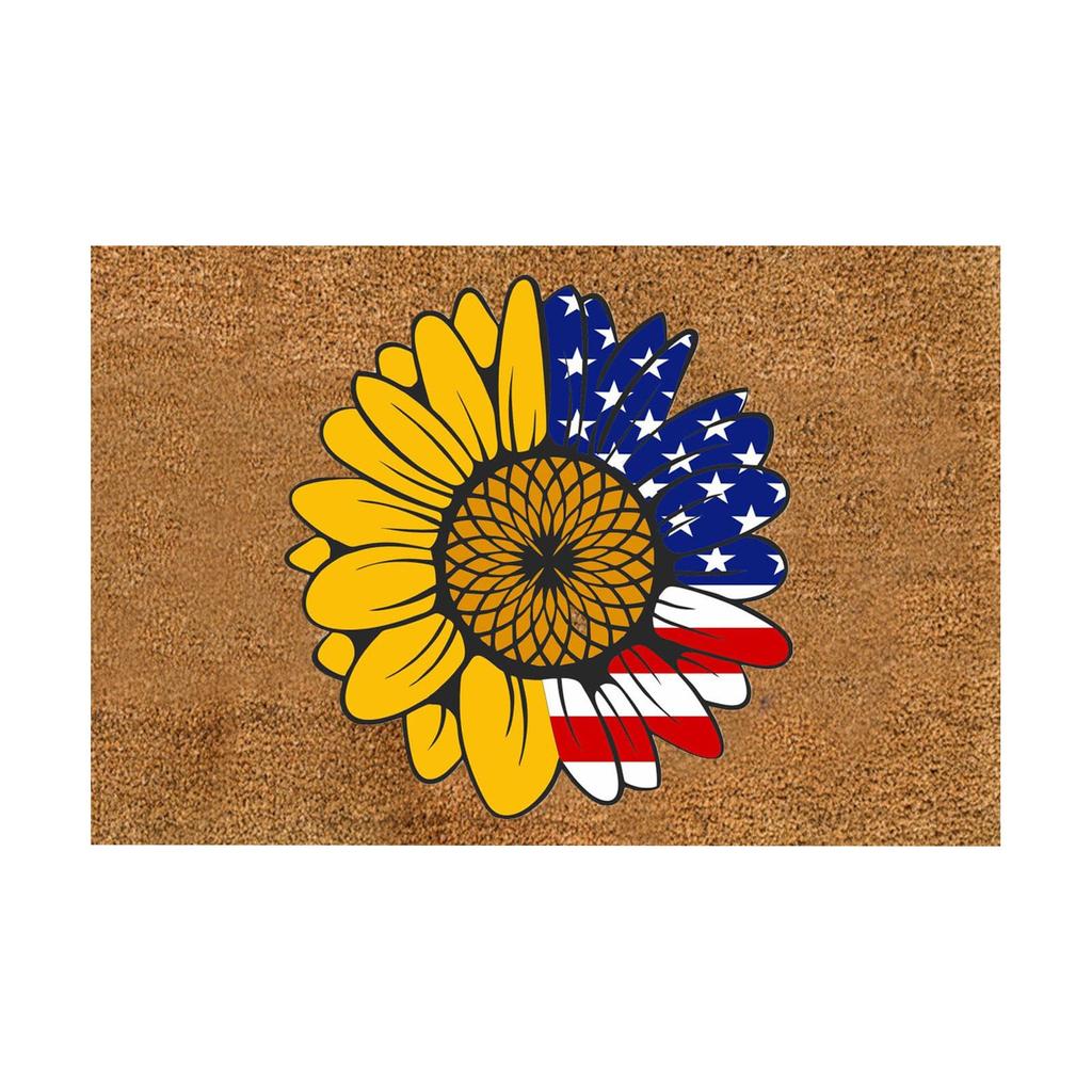 Independence Day Decorative Door Mat - Indoor Outdoor Carpet Home Floor Mat - Rubber Entrance Bathroom