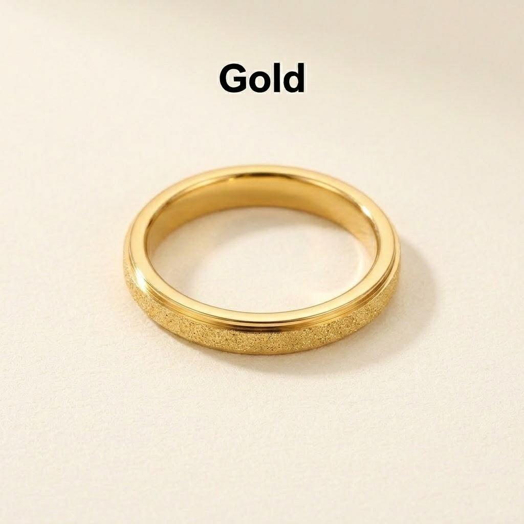 Silberne Frosting Partnerringe für Hochzeit Verlobung Schmuck Geschenke Geburtstagsgeschenk Liebhaber Partnerringe für Männer und Frauen