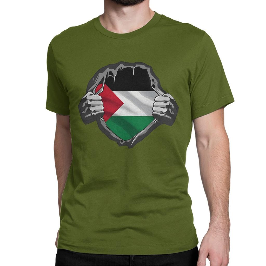 Palestine Flag T-Shirt for Men Women Arabic Hatta Kufiya Keffiyeh Casual Cotton Tee Shirt Crewneck T Shirts Plus Size Clothing