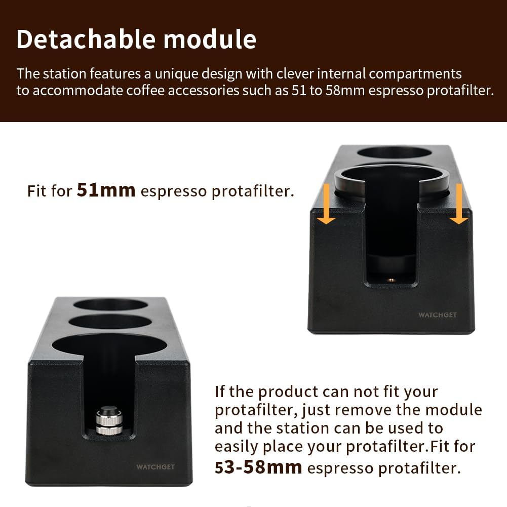 Watchget Tamper Stand, Tamping Stand, Espresso Tamper Mat, Coffee Tamper Mat, Espresso Tamping Station, Portafilter Holder, Tamping Station Base,