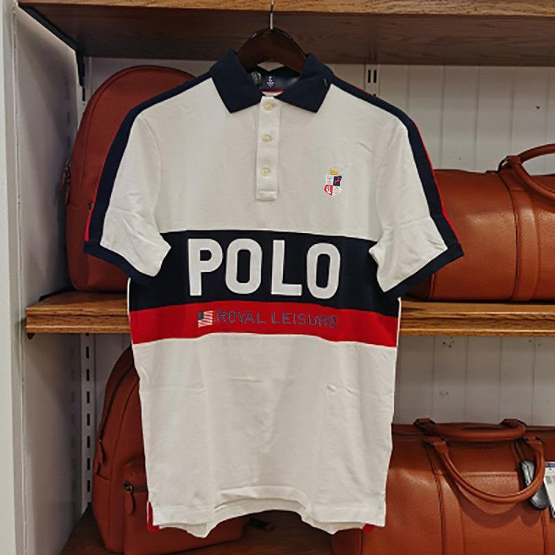 

Мужское ретро хлопковое поло с вышивкой в виде цветов - Европейский большой размер, короткий рукав, повседневный свободный крой XL