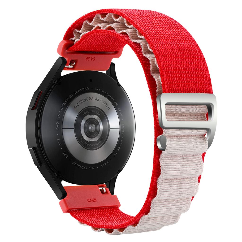 Nylonband för Samsung Galaxy Watch7 6 5 4 40mm 44mm Classic/Active/Gear S3 Frontier 18 20 22mm Sport Loop-rem Amazfit GTS 3 4