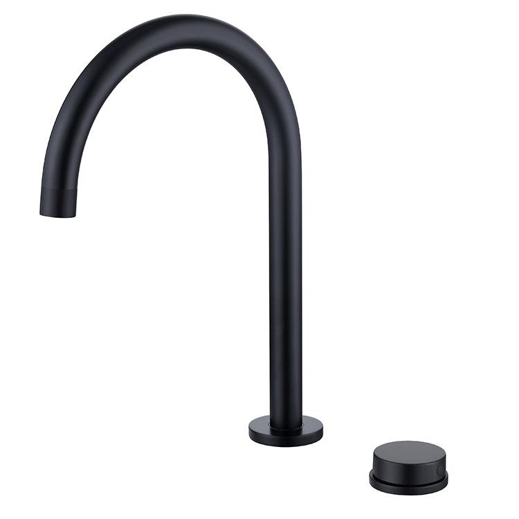 

Widespread Basin Faucet Bathroom White Black Sink Faucet Single Lever Carved Brass Rotation Hot Cold Sink Mixer