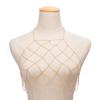 Mesh Body Chain Handmade Chest Chain Sexy Beach Bikini Bra Chain Harness Belt Body Accessories for Women and Girls