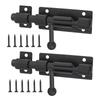 Pack of 2 Portable Sturdy 4Inch Slide Bolts Lock Crafted from Stainless Steel With 10mm Bolts Easy Installion Designs