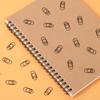 Mini Gold Heart Paperclip Set - Cute Shaped Binder Clips for Student Planners