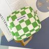 Fashion Colorful Checkerboard Cosmetic Storage Bag Makeup Pouch Girls Portable Sanitary Napkin Aunt Napkin Tampon Organizer