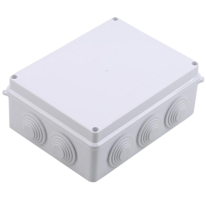 Boîte de jonction étanche ABS Blanche Extérieure 1 Pièce Boîte Universelle Scellée pour Projet Électrique