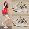 Korean Style Women's Dad Shoes - 2025 Autumn, Thick Sole, Height Increasing, Street Style Casual Sneakers (WF2001)