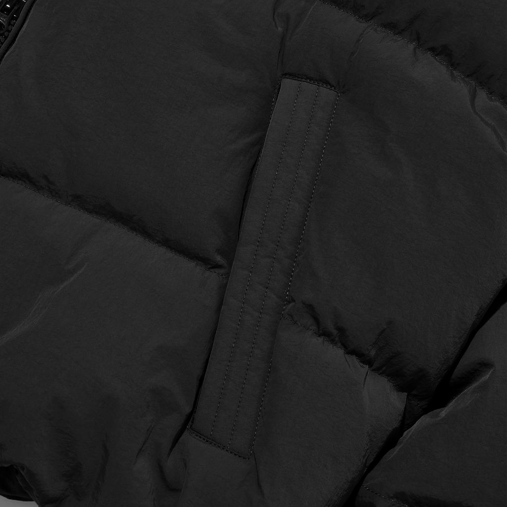 Filluminate Steppjacke aus glänzendem Leder - Mattschwarz