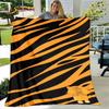 Tiger Print Pattern Beast Blanket,Flannel Blanket Throw Blanket,Child Warm Blanket for Home Living Room Bedroom Beds Sofa Picnic