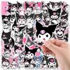 50Pcs Sanrio Anime Kuromi Stickers Laptop Skateboard Guitar Suitcase Motorcycle Graffiti Decal Waterproof Kawaii Sticker Toy