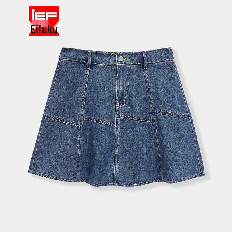 IEF Women's Plus Size Denim Short Skirt