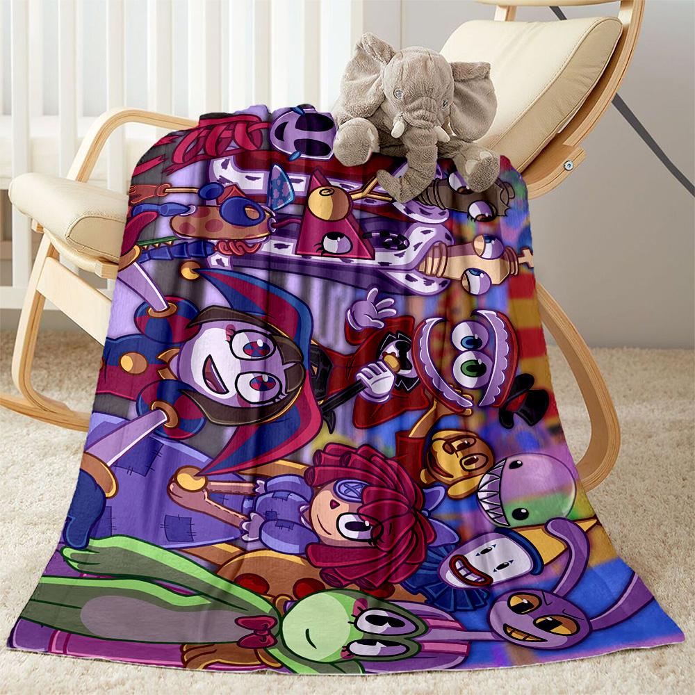 Digital Circus Blanket Comfortable Suitable for Bedding Office Office Chair Four Seasons Multipurpose Modern Style