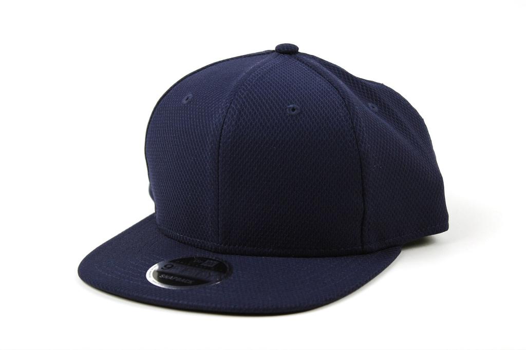 New Era Diamond Era True Navy Snapback Flat Cap for Men and Women