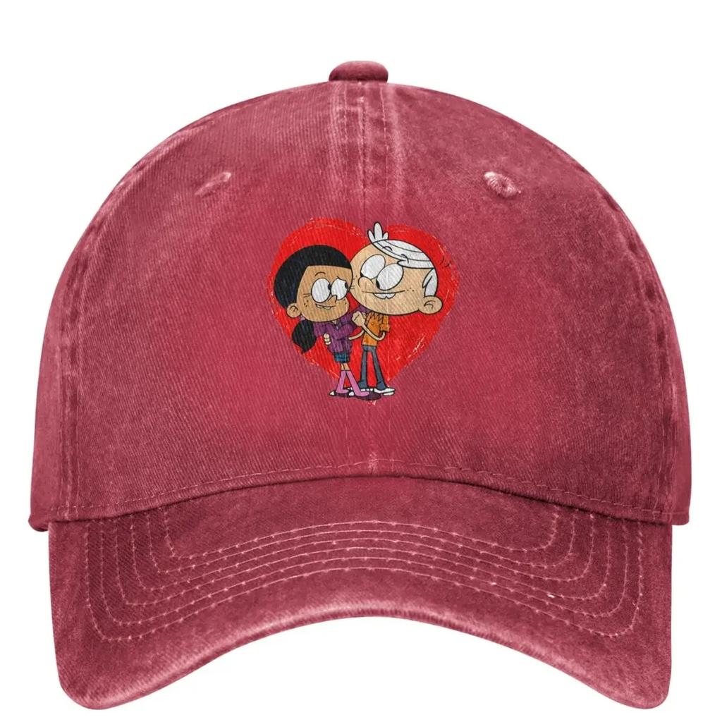 L-Loud Houses Family Cartoon Denim Baseball Cap Outdoor Gym Trucker Hat Summer Women Unisex Classic Design Baseball Caps