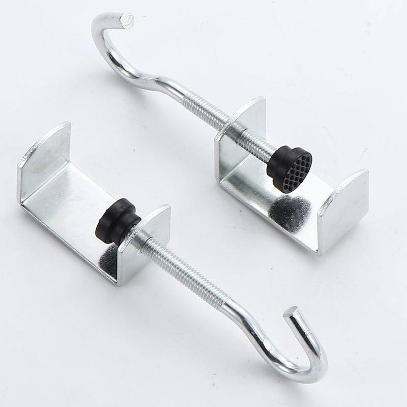 1 Pieza Ganchos de Mesa de Acero Giratorios 360° - Gancho Desmontable para Borde de Escritorio Percha para Auriculares de Juego Gancho Colgante para Almacenamiento de Mochilas