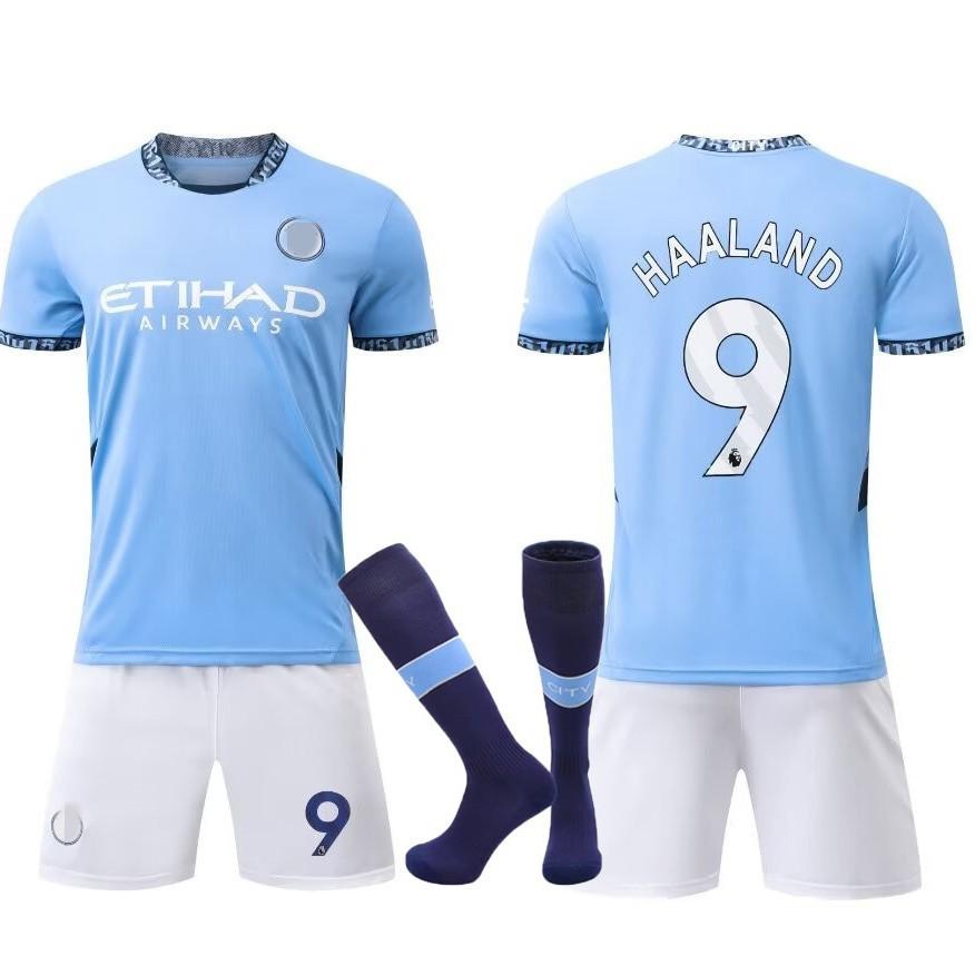 24-25 Muž C Domov Ne. Fotbalový oblek 9 Club Set Dětský Velikost pro dospělé 14-3XL