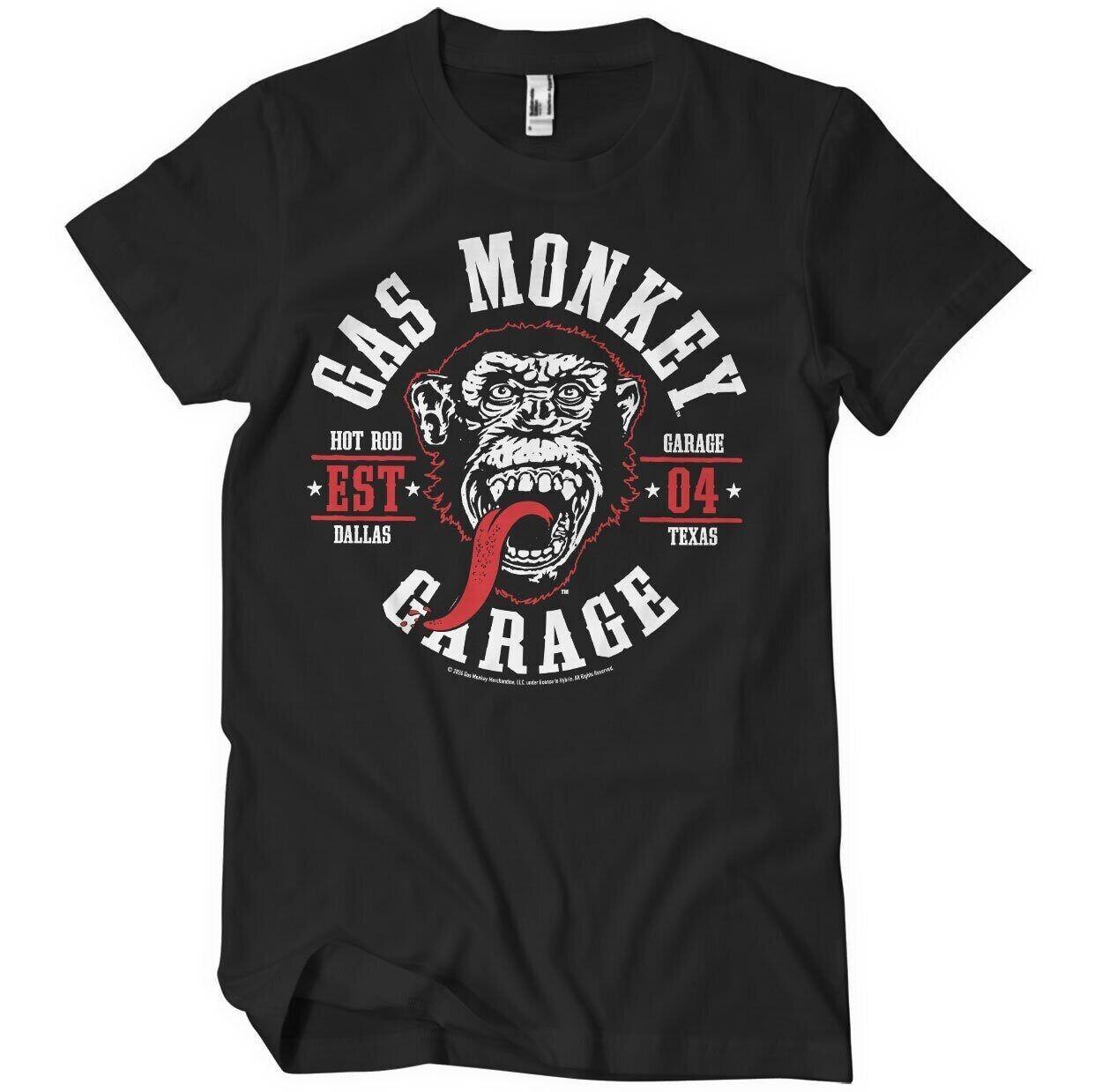 Licenza Ufficiale Gas Monkey Garage Rotondo Guarnizione Maglietta Uomo XXXL