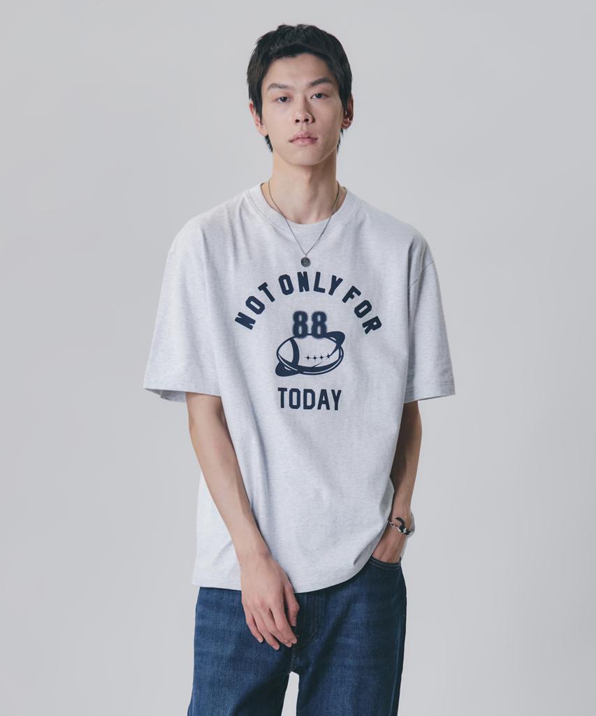 NOT ONLY FOR TODAY Planet88 Short Sleeve T-Shirt [Light Gray]