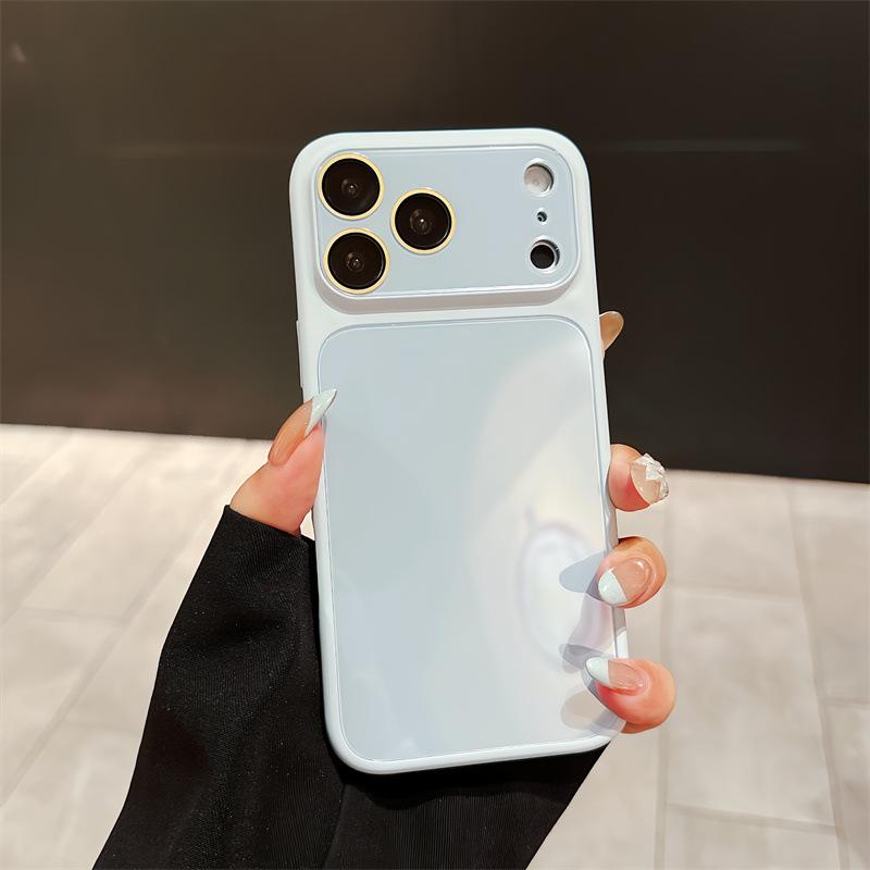 Fashionable Liquid Glass Case with Lens Film for Apple 17 Pro Max