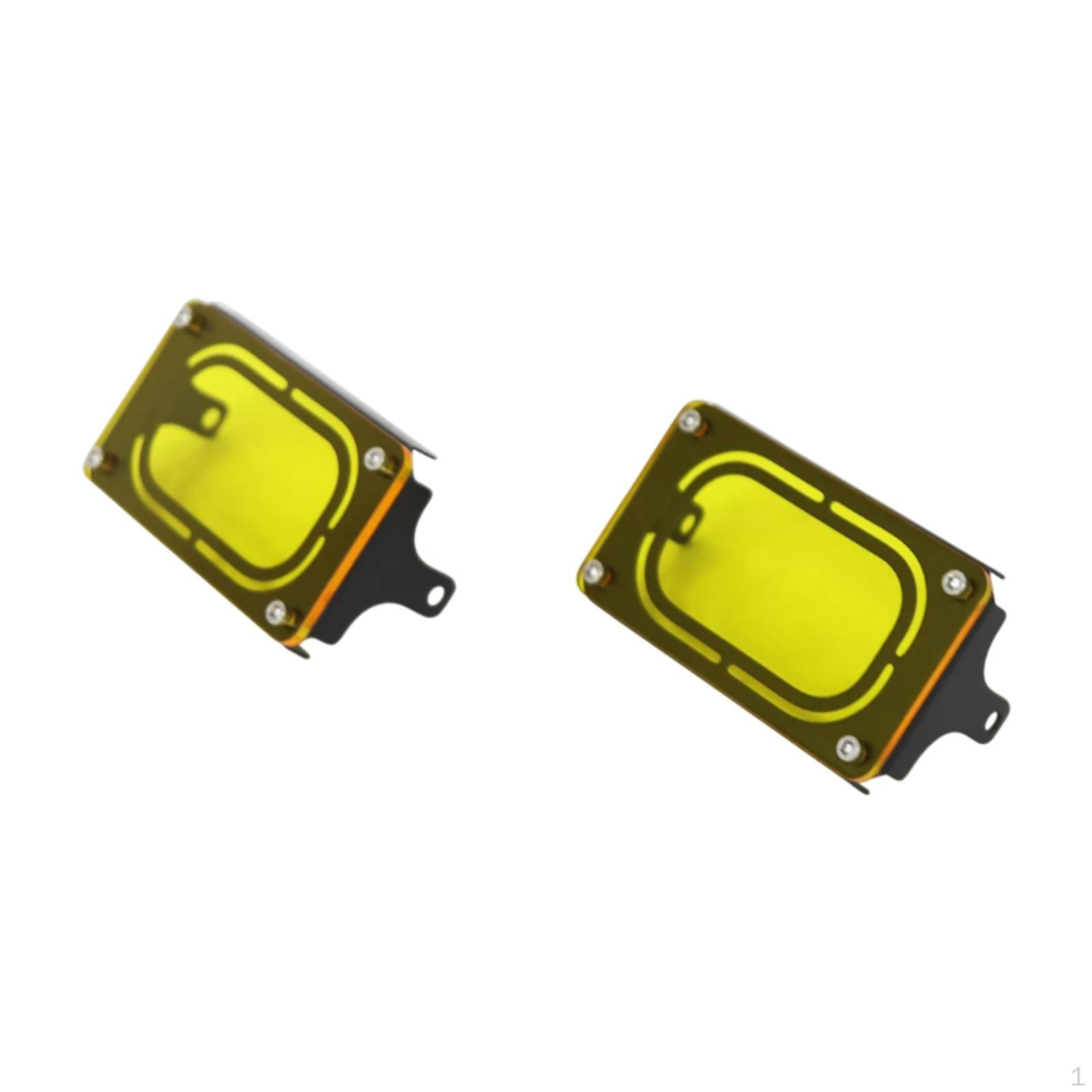 

2 детали для защиты мотоцикла от запотевания жёлтый