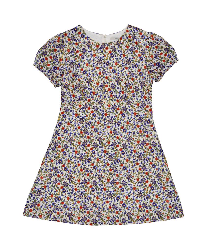Cloet Antique Floral Mini Dress + Multi-Floral