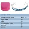 Temporary Tooth Decoration Dental Fake Braces with Ligature Ties Dental Metal Bracket Practice Props for Dental Students