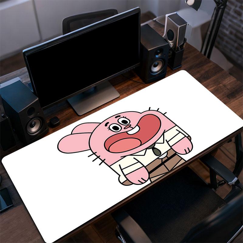 Richard Gumball Mouse Pad, Large Gaming Desk Mat, Non-slip XXL Mousepad for Laptop & Tablet, Mini PC Playmat with Stitched Edges