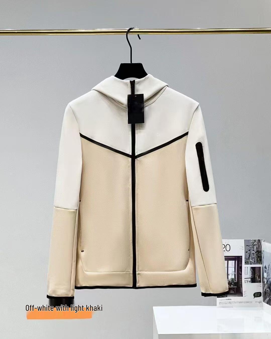 Spring 2025 Multi-color Casual Sports Zipper Hoodie Jacket XXL