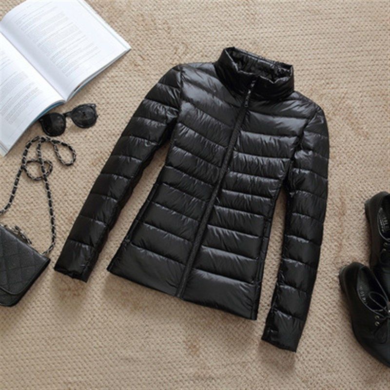 90% Ultra-light Plus Size Thin Down Jacket Women 2020 Autumn