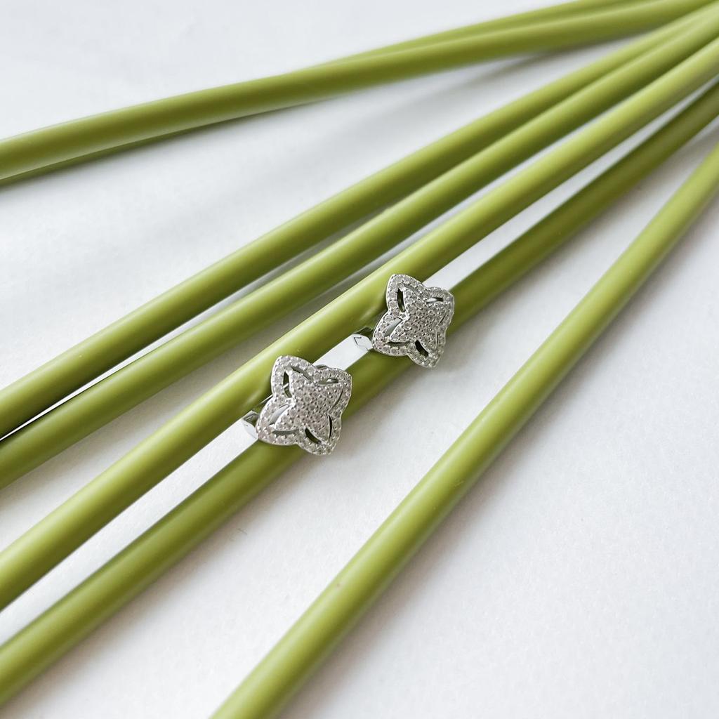 Silver Earrings with Cubic Zirkonia (2151159)