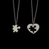 Kpop moda araña colgantes de Halloween cadena cruzada redonda collares para hombres Color plata cadena de cuello gótico pareja ropa de calle regalos