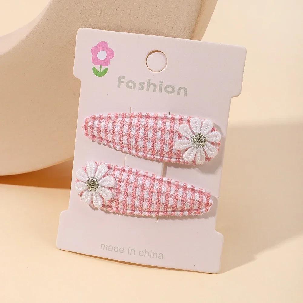 2 Stück Niedliche Baby Mädchen Haarspangen Gänseblümchen Blume Kinder Haarnadeln Prinzessin Haarspange Kind Haarschmuck Frühling Koreanischer Stil Haarklammern