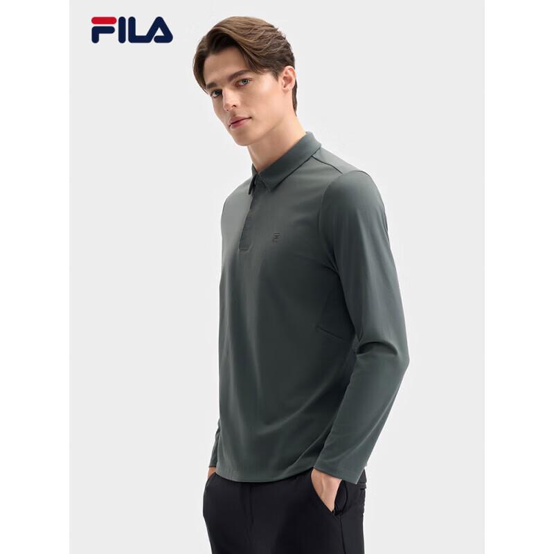 FILA Men s Knitted Long Sleeve Polo Shirt M
