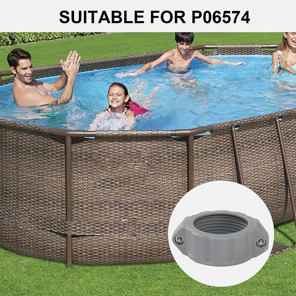 Vattenrörskoppling Skruv Ersättning Delad Mutter Set Poolkoppling Set Pumpar Tillbehör Lämplig för Säker Koppling