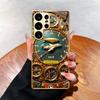 Vintage Airplane Gauges phone case s26 ultra case s25 ultra case glass for Samsung Galaxy S26 S25 S24 S23 S22 FE Ultra Plus