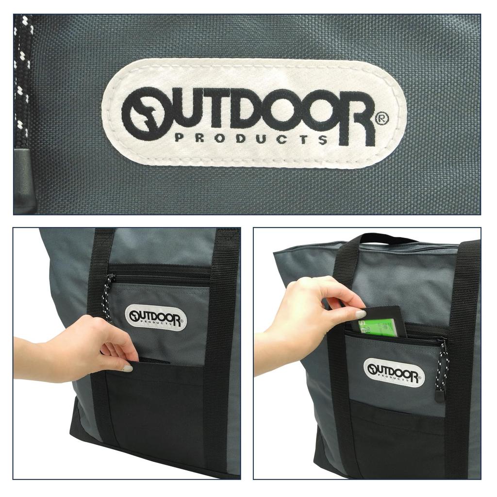 Outdoor Products Rough Tote Large Diaper Travel A4 Size Gray Men's Bag, Capacity, Bag, Bag, Storage,