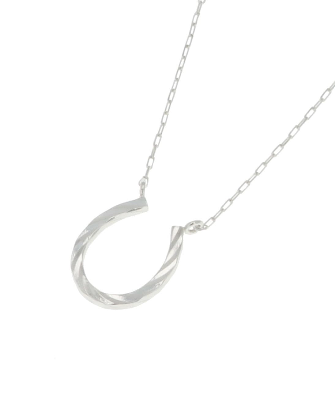 Platinum 900 Horseshoe Necklace 40cm DN18943APT [D Collection]