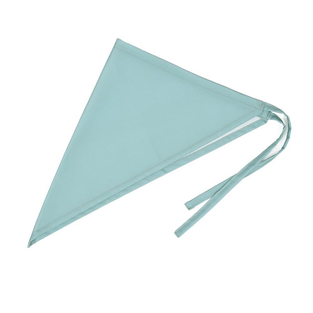 COLORFUL CANDY STYLE Kids Apron Set (150-170cm) with Bandana & Tote Bag, Water Repellent No-Iron Dusty Turquoise Solid Color for School Cooking DIY