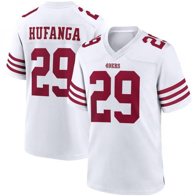 San Francisco 49ers NFL Football Jersey Mens Short Sleeve Embroidered Team Apparel White Red Black