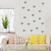 Wall Sticker Decal DIY Wallpaper Sticker for Home Living Room Dormitory Decoration Silver 3.5x3cm