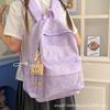 Schoolbag Fresh Embroidery Alphabet Backpack College Student Large Capacity Load Reduction Ridge Protection School Bag Middle School Mori Versatile