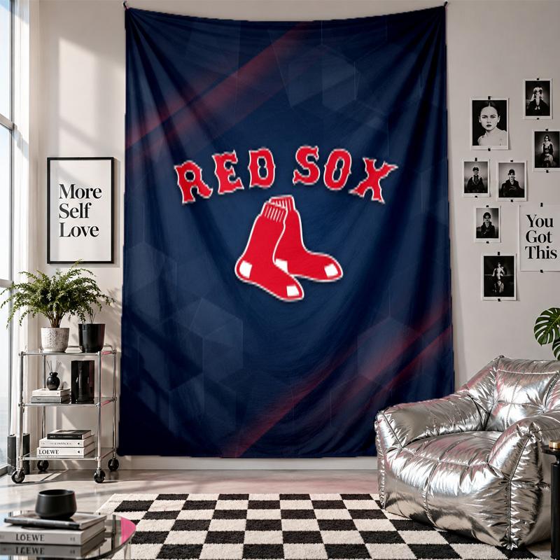 Boston Red Sox Wall Tapestry Home Decor Wall Hanging Cloth for Bedroom Living Room Background