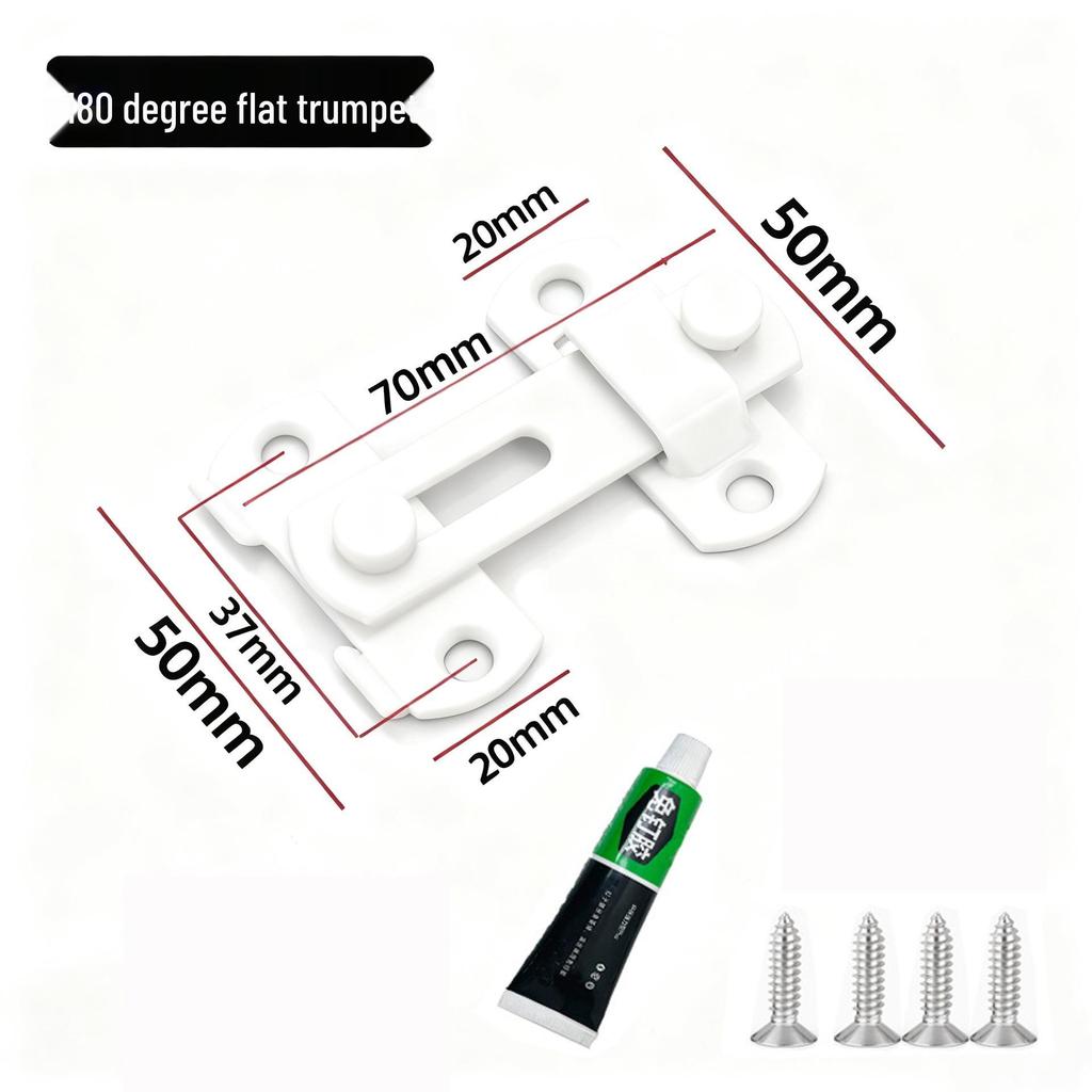 Modern Black Stainless Steel Door Buckle Latch for Pet Cage or Barn Sliding Doors