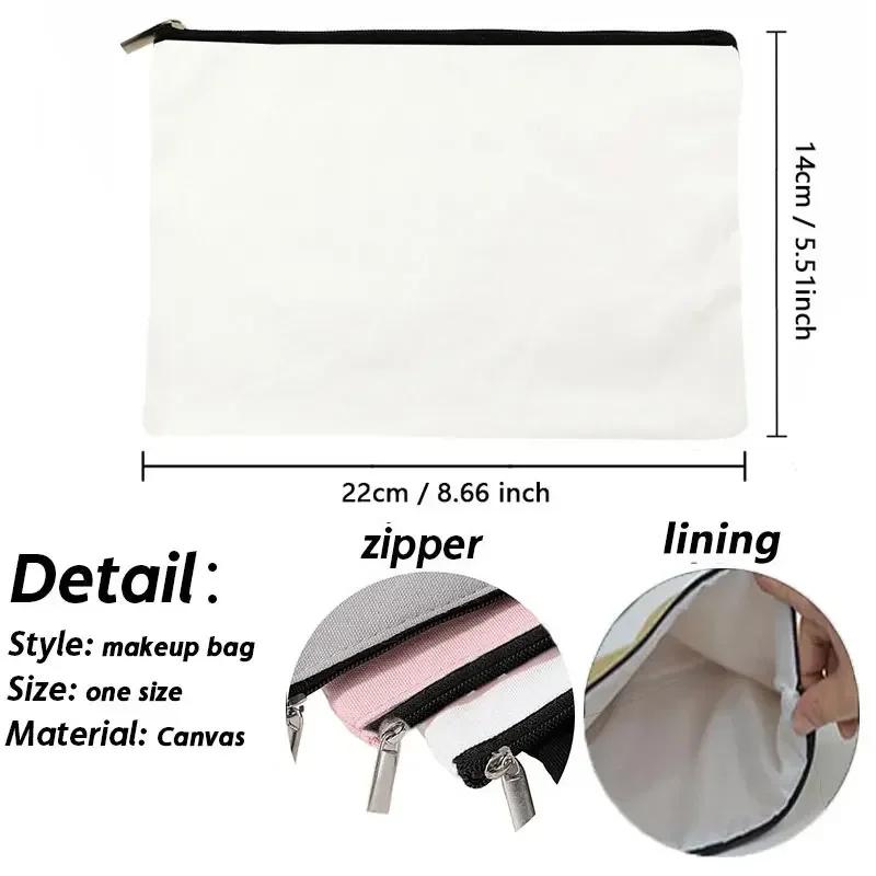Personalized Makeup Bag Bride Gift Female Travel Organizer Canvas Side Bag Lipstick Eyebrow Pencil Box Wallet