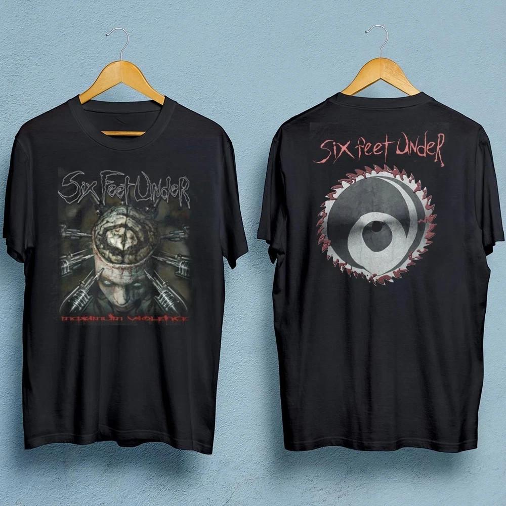 Six Feet Under Band 2 Seiten Schwarz T-Shirt Unisex Alle Größen 1