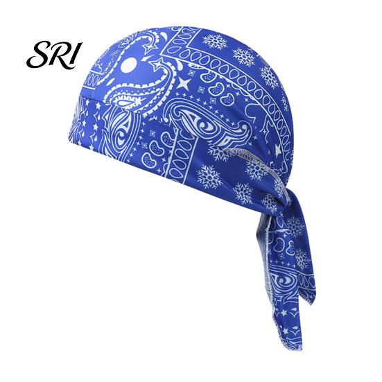Elastic Strap Bandana Paisley Cooling Headscarf Cap Set, Sweat Wicking Adjustable Moisture-wicking Straps Fit Breathable Hand Washable Headwrap