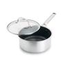 Pentola Greenpan 18cm con Coperchio in Vetro Ceramica Superficie Texturizzata Non Dannosa 2.0L, Compatibile con Induzione/Gas, Rivestimento, Senza PFAS, Sostanze,